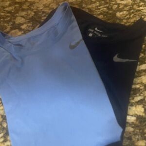 Nike Light Blue and Dark Blue T-Shirts